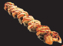 Flamed Salmon Ebi Roll (8st)