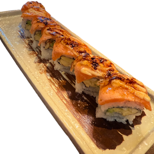Flamed Salmon Roll (8st)
